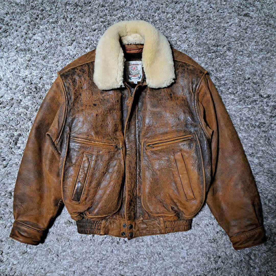 【激渋】90s　GELEONE 　短丈　G-1　フライトジャケット　革ジャン