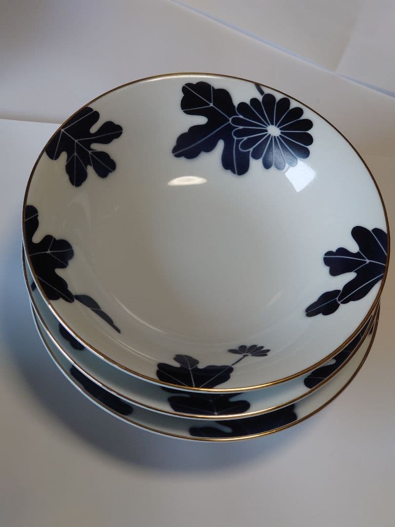 オールド　有田焼　深川製磁　 菊柄 和食器 5種類 計15皿