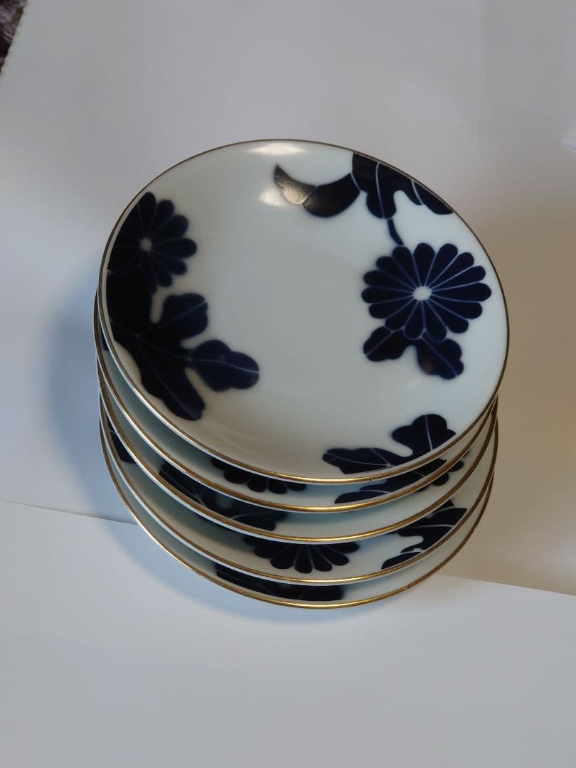 オールド　有田焼　深川製磁　 菊柄 和食器 5種類 計15皿