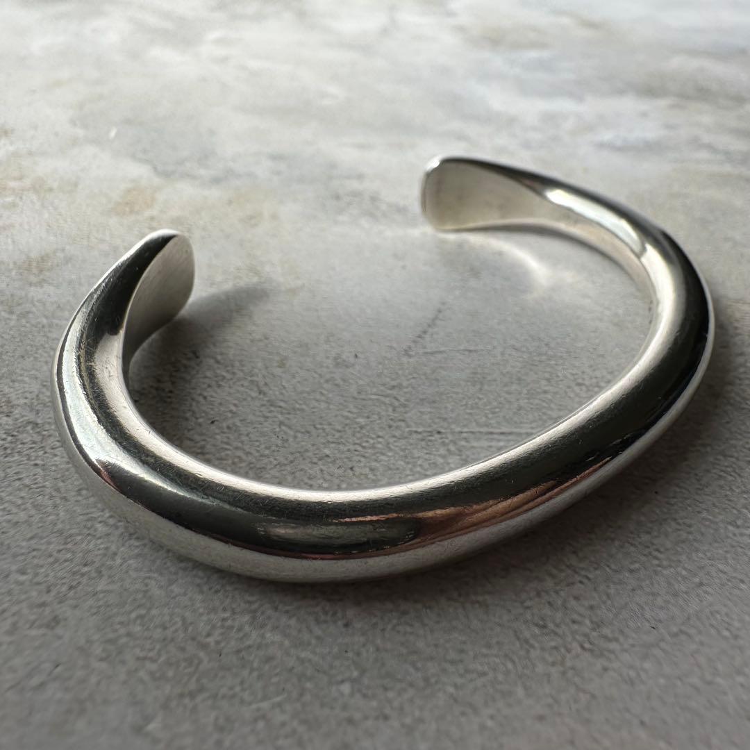 ヴィンテージ ナバホ ヘビーカフブレスレット シルバー925 USA製