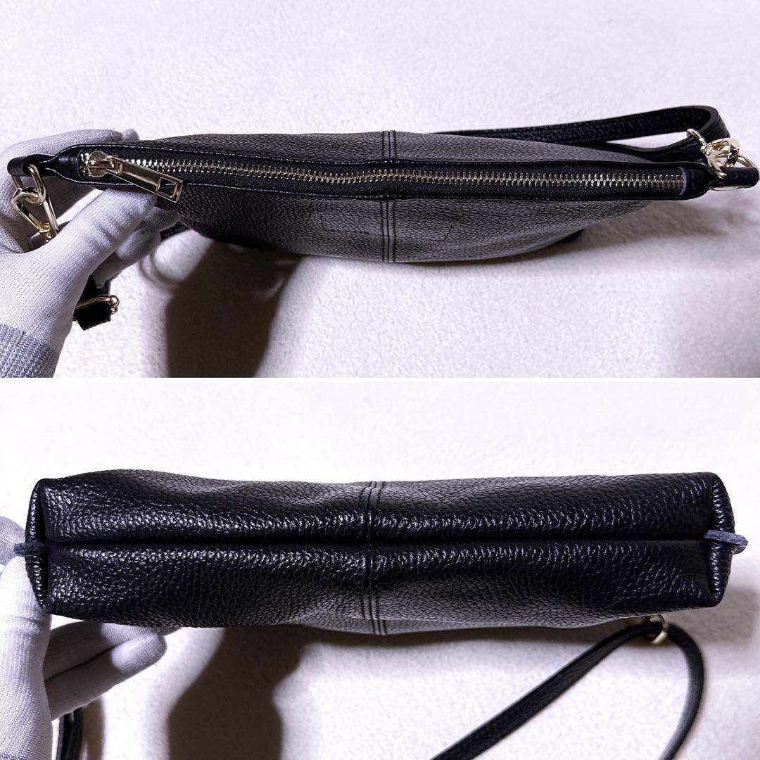 完売品【未使用】オウレンティ ポーチ付きトートバッグ 3way A4 黒 シボ革