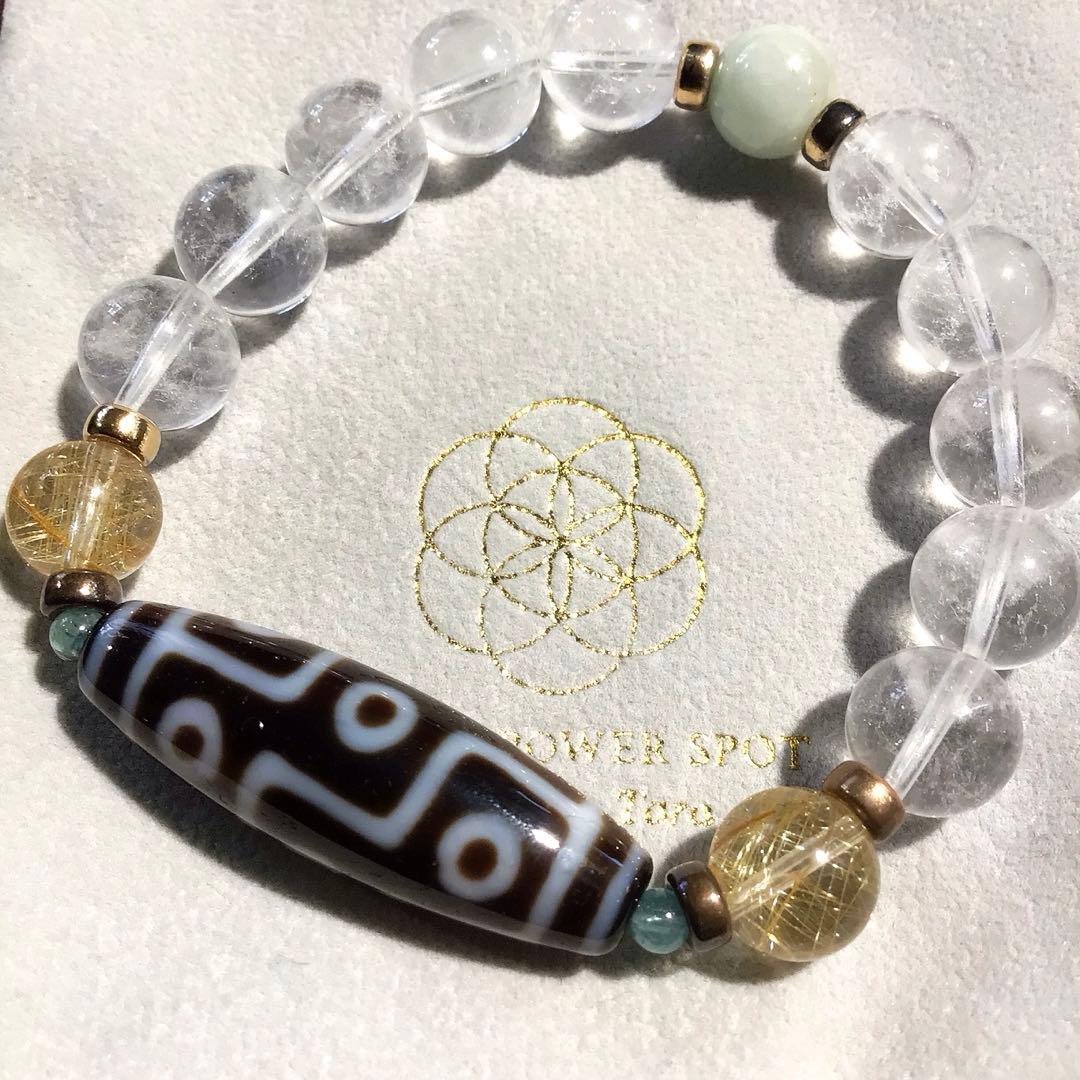 グリーンターラ購入　⁂九眼天珠⁂　ブレスレット