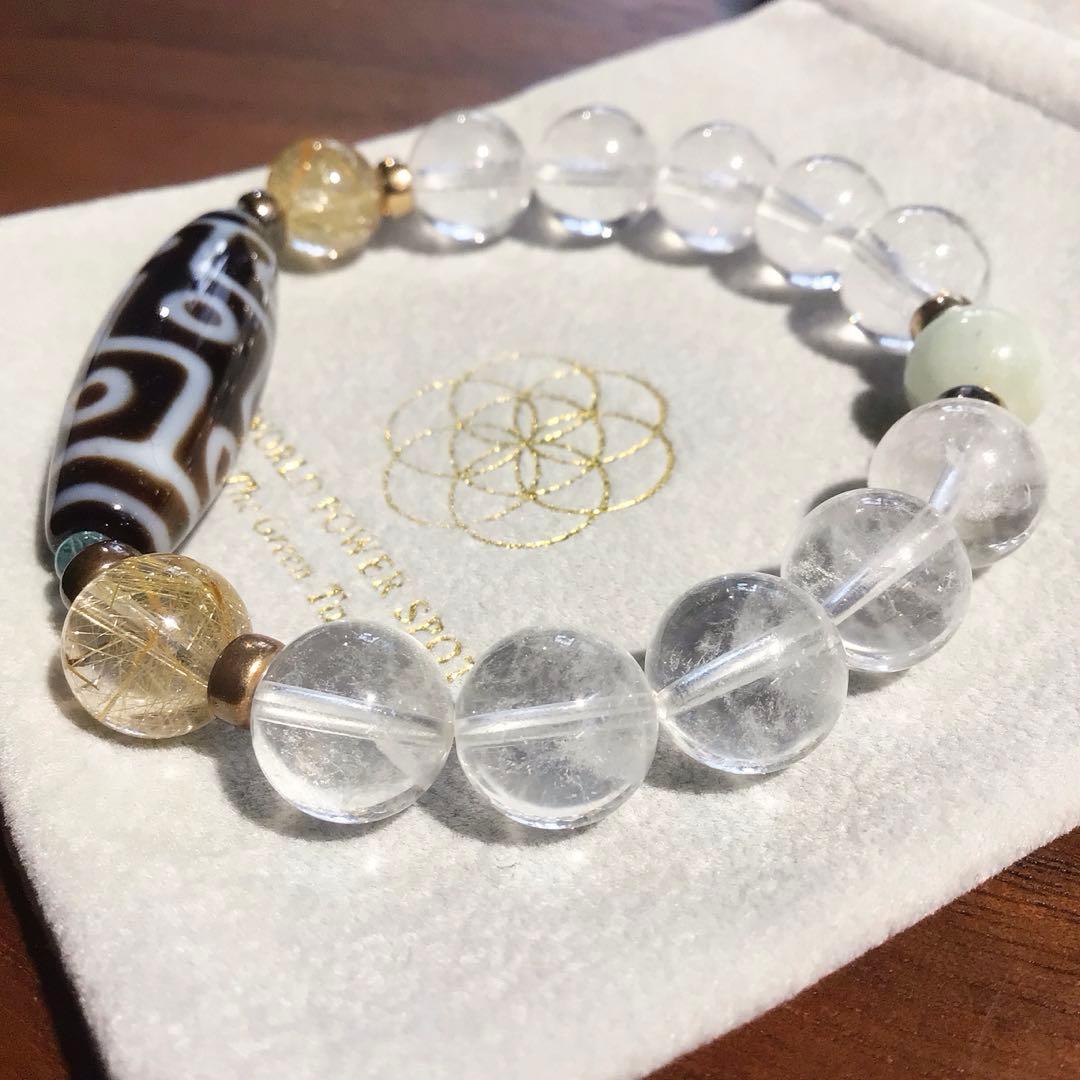 グリーンターラ購入　⁂九眼天珠⁂　ブレスレット