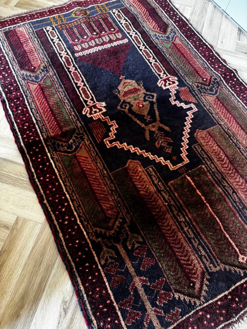 ヴィンテージ ラグ カーペット キリム 131x86cm 絨毯