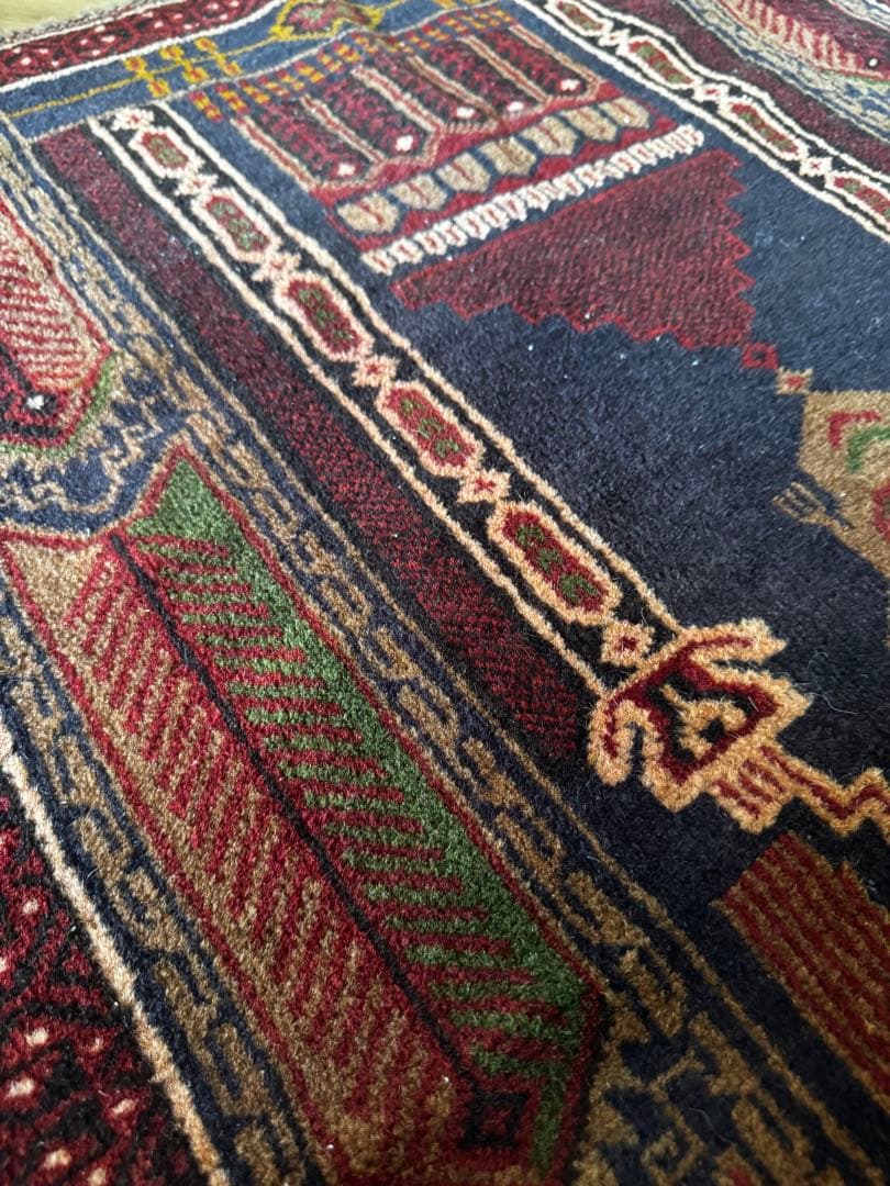 ヴィンテージ ラグ カーペット キリム 131x86cm 絨毯