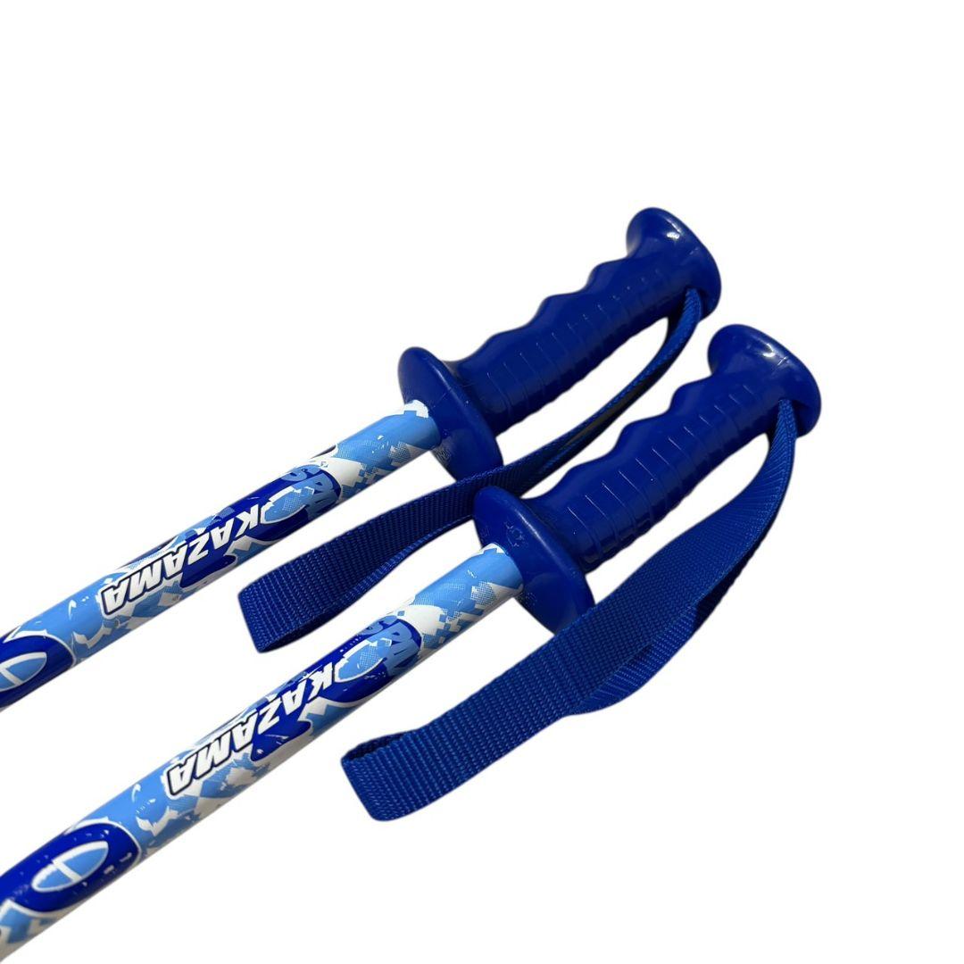 【KAZAMA】SPAX J スキー116cm　　ジュニア　ブルー