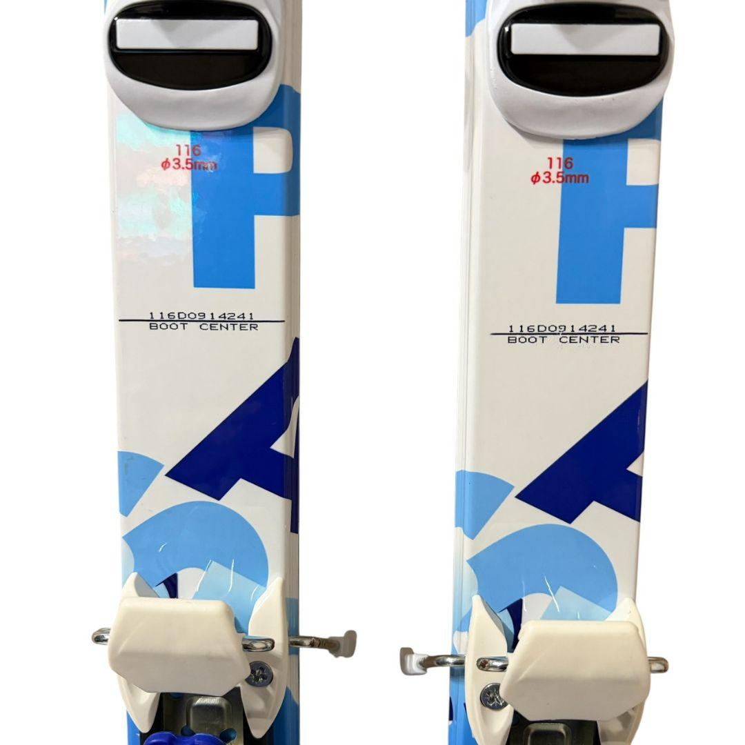 【KAZAMA】SPAX J スキー116cm　　ジュニア　ブルー