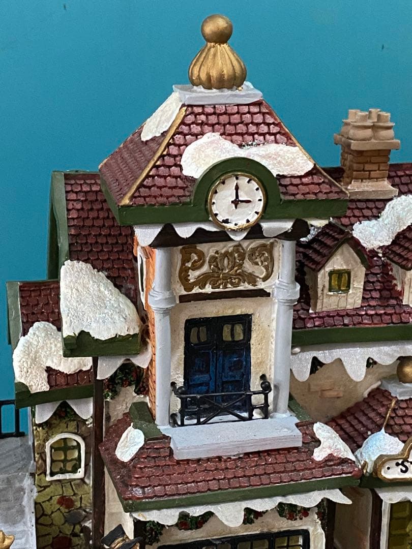 ビンテージ　クリスマス駅舎の装飾品 動く列車　音楽が流れます