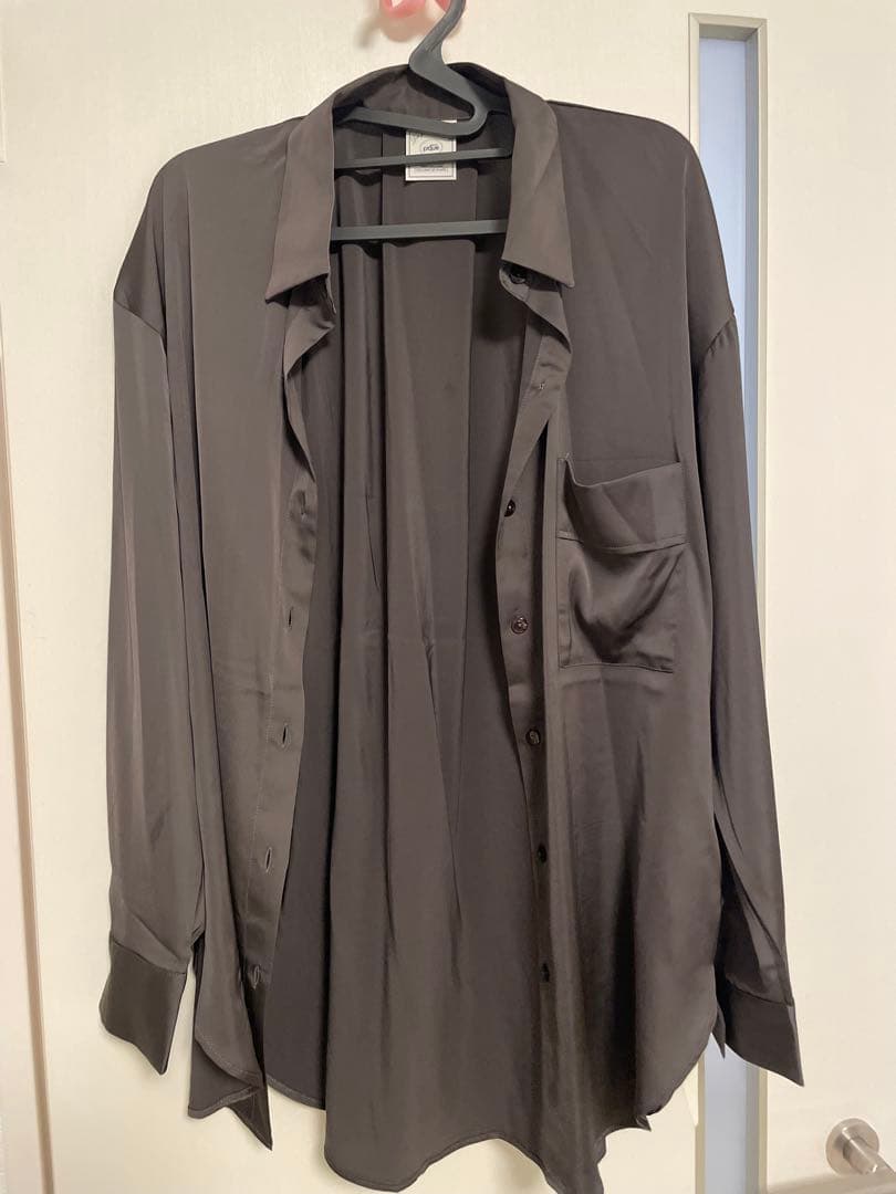 ジェラートピケ ルームウェア グレー3点セット シャツキャミソールワイドパンツ