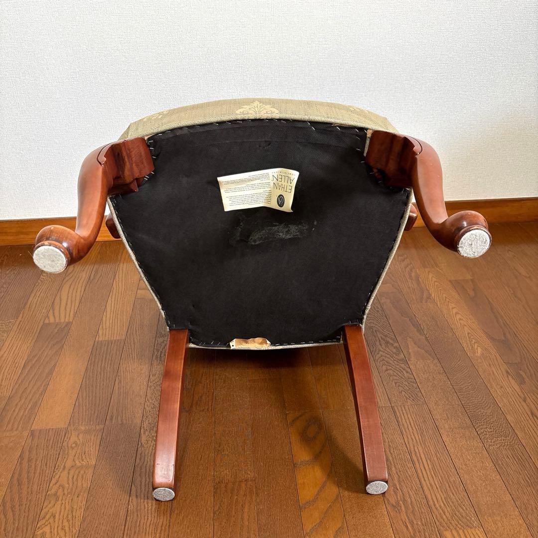 出品6/20まで【良品】ETHAN ALLEN 猫脚 アームチェア ヴィンテージ