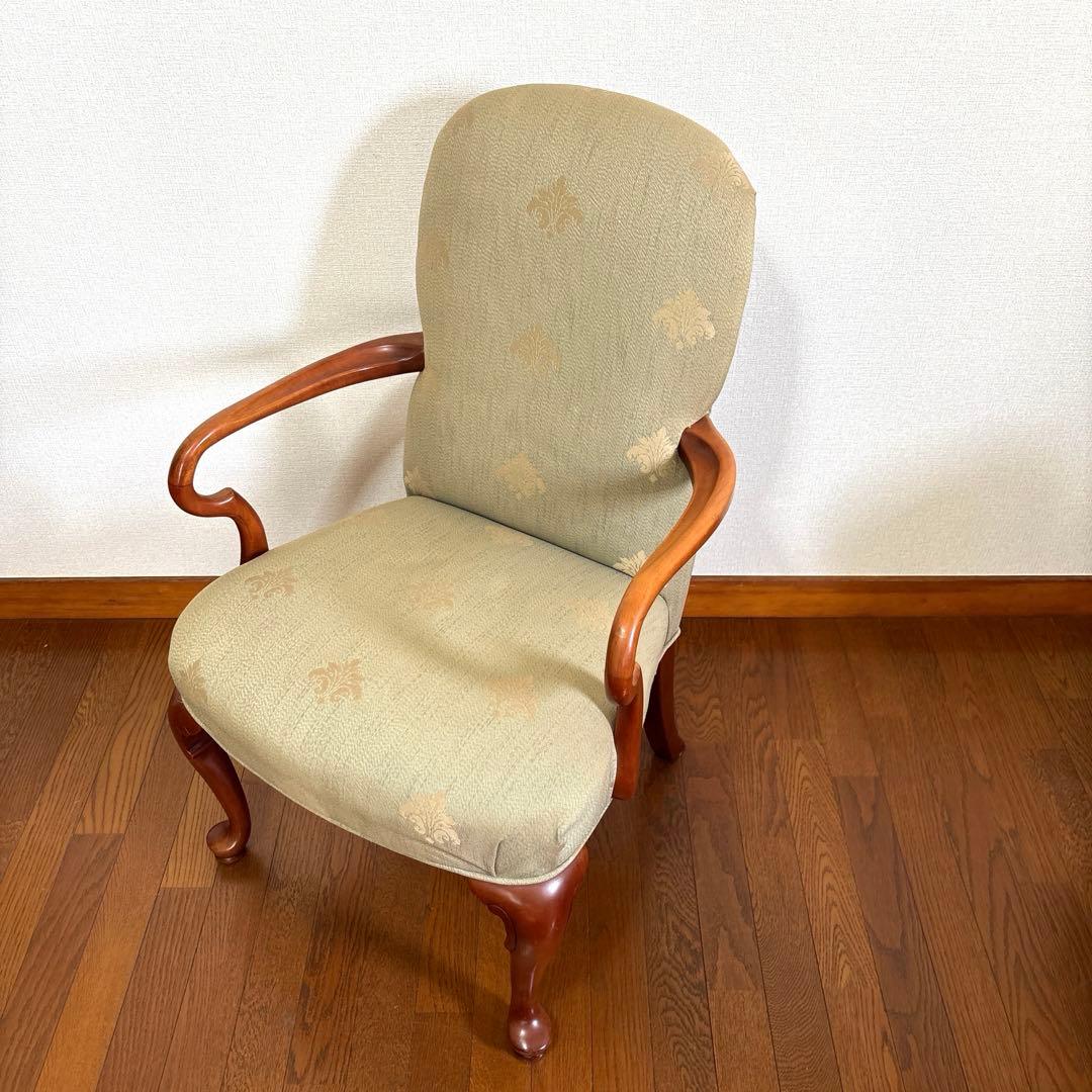 出品6/20まで【良品】ETHAN ALLEN 猫脚 アームチェア ヴィンテージ