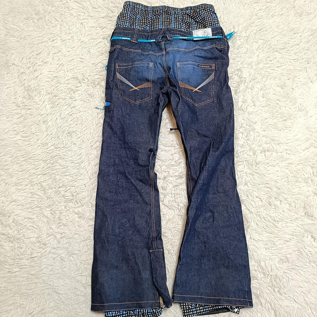 rew ウェア スノーボードウェア ゴアテックス ジャケット デニム L