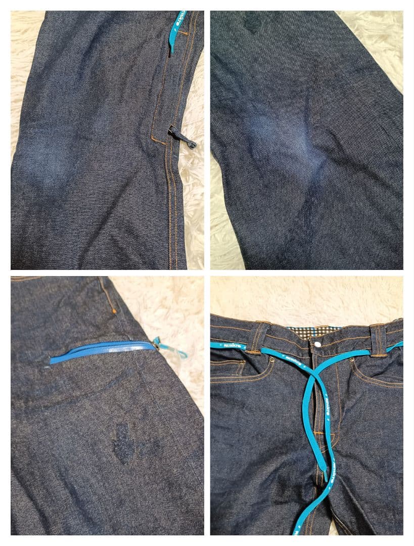 rew ウェア スノーボードウェア ゴアテックス ジャケット デニム L