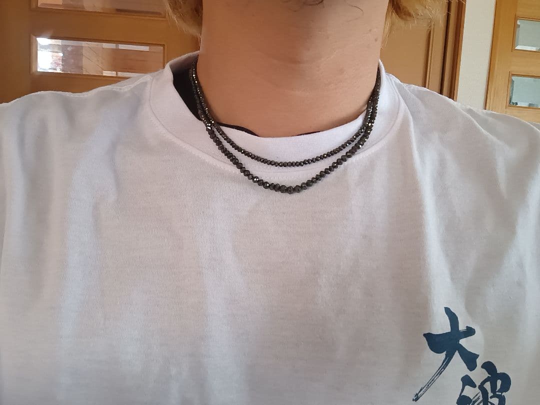 ブラックダイヤモンド ネックレス 2本まとめ売り