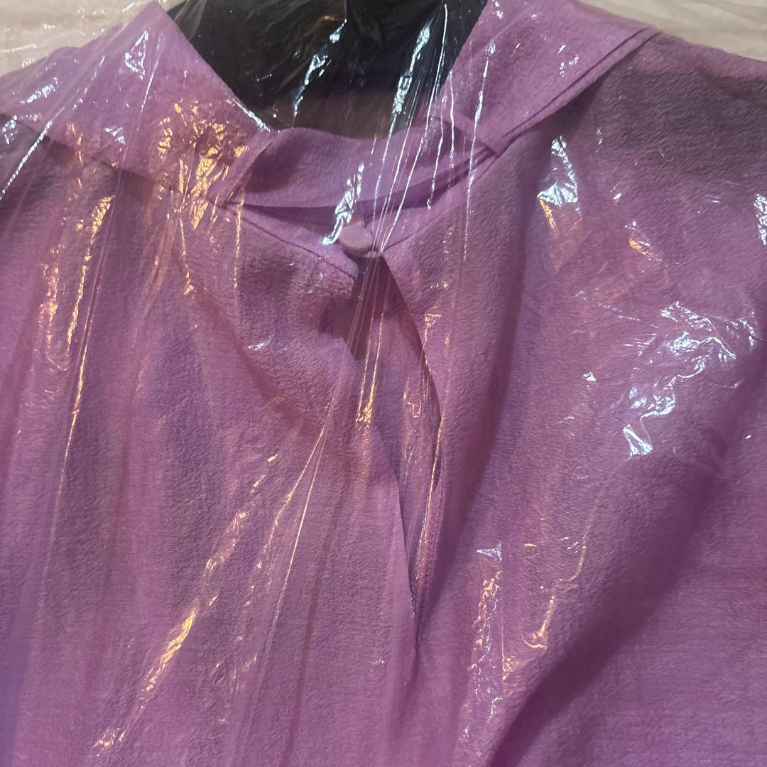 ANAYI スパンオーガンジーボウタイブラウス　新品未使用タグ付き