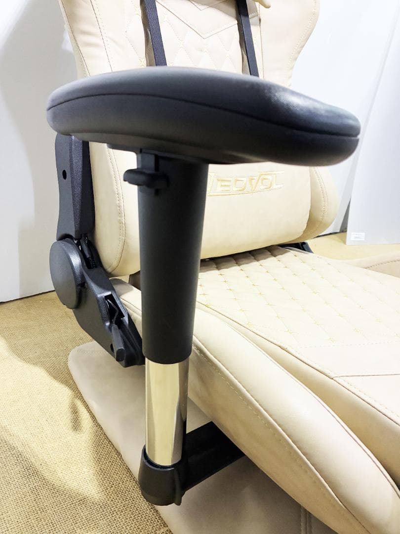 ★LEOVOL ゲーミングチェア【LEOVOL 座椅子 ベージュ】FOK3