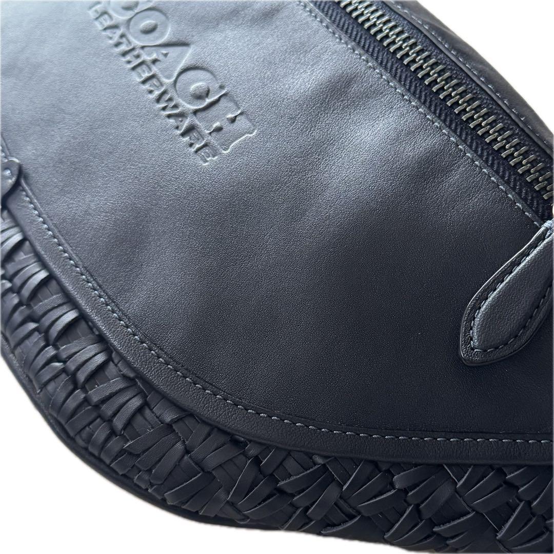 ☆COACH☆ ダークブルー ボディバッグ　メンズ&レディース