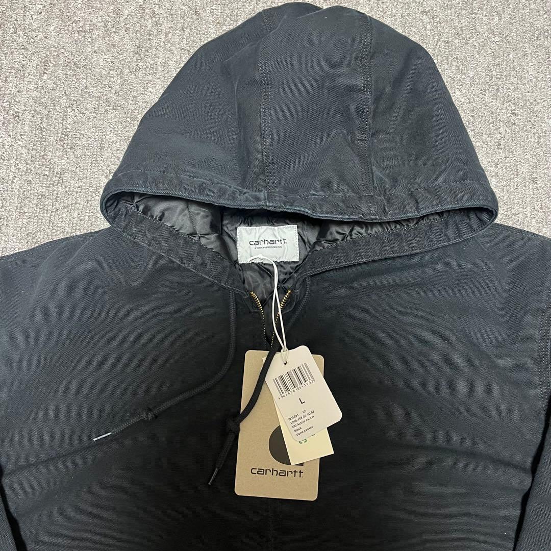 完売 Carhartt Active Jacket Black Canvas L