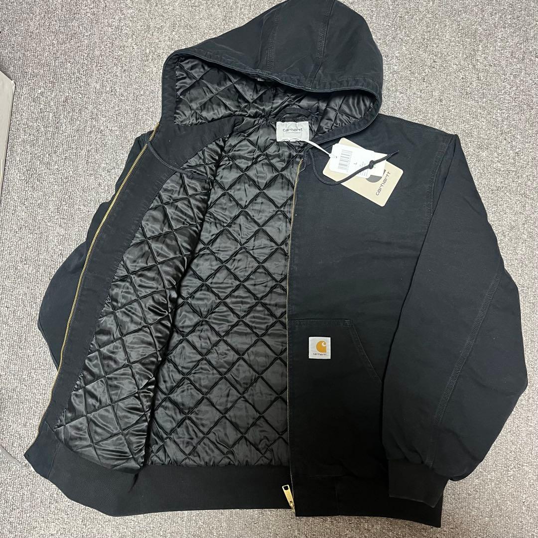 完売 Carhartt Active Jacket Black Canvas L