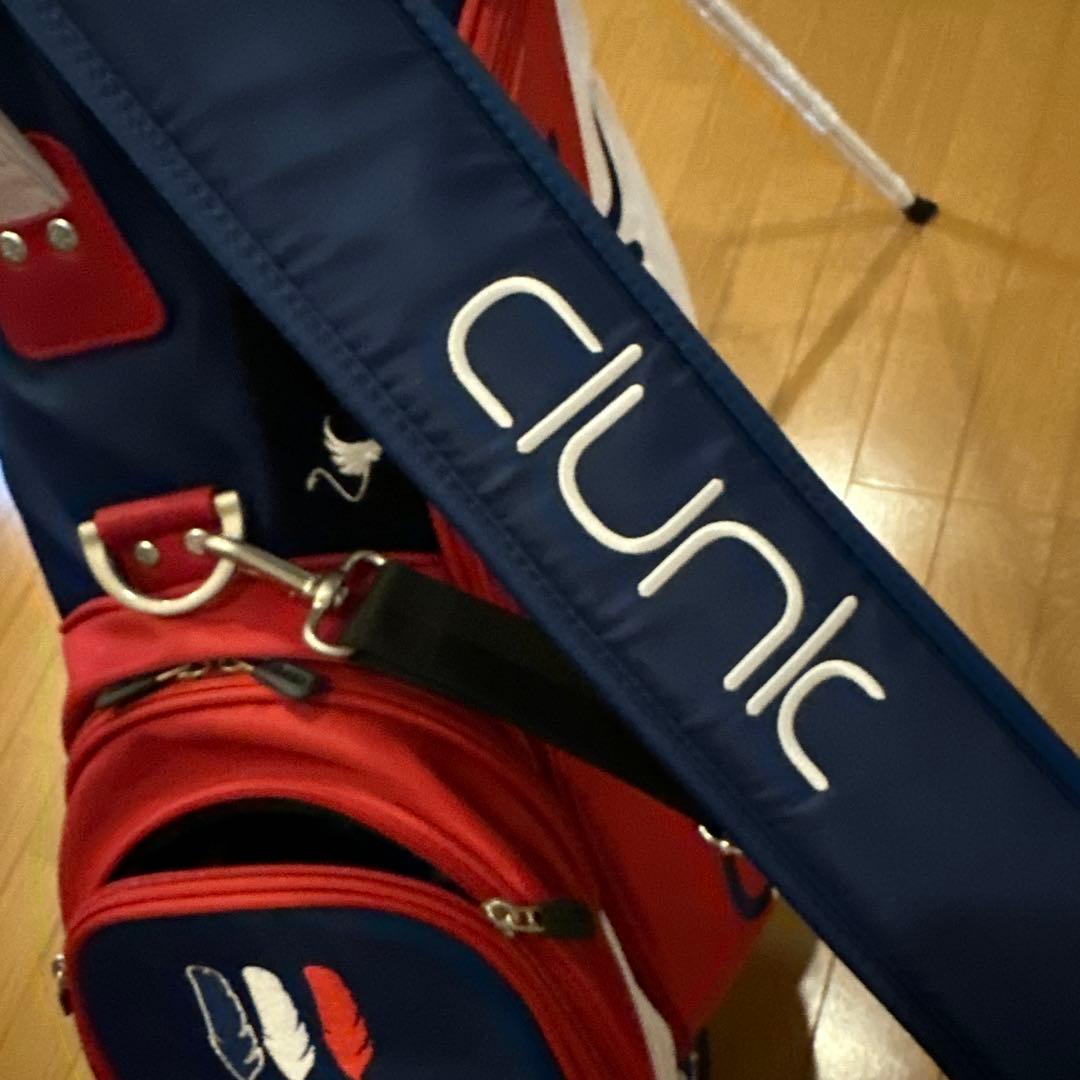 oclunk 軽量撥水ゴルフバッグ 9.0型 RD×WH