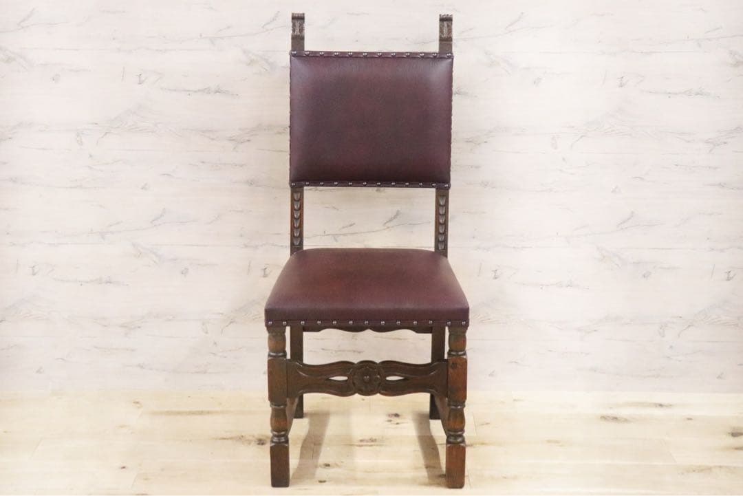 GMFH400○イギリス ヴィンテージ ダイニングチェア アームレスチェア 椅