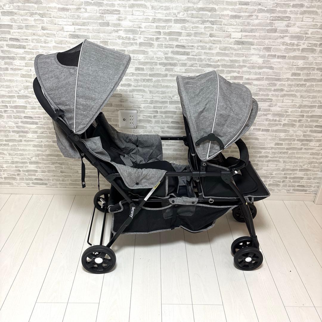 besrey ベスレイ 二人乗りベビーカー 縦型 双子 兄弟