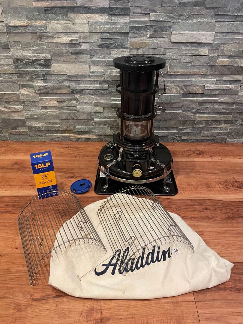 Aladdin ブルーフレームヒーター BF3912ブラック　新品替え芯付き♪