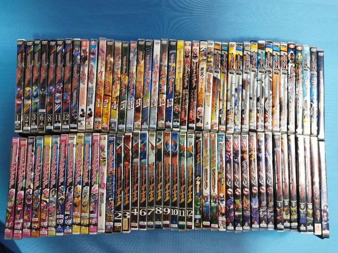 仮面ライダーレンタルアップDVD80点まとめ大量セット　ダブル　クウガ　フォーゼ