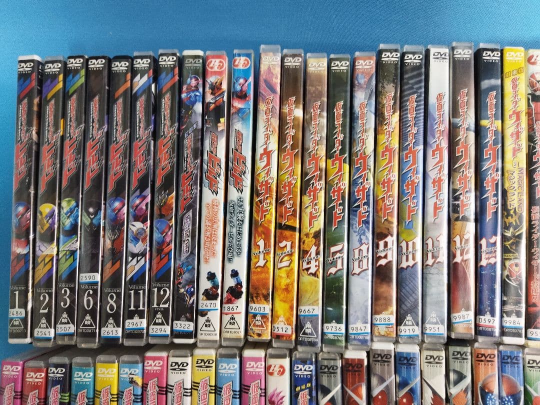 仮面ライダーレンタルアップDVD80点まとめ大量セット　ダブル　クウガ　フォーゼ