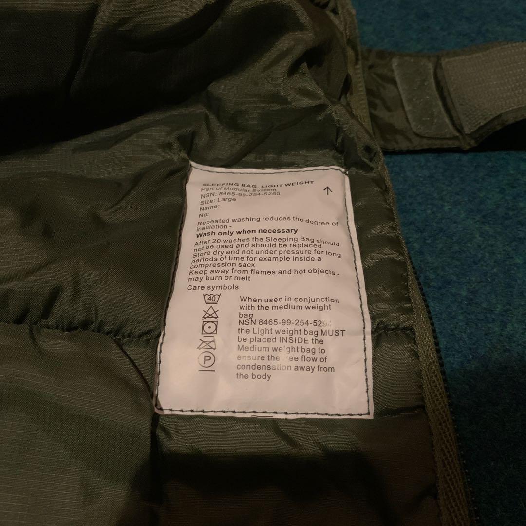希少 デッドストック イギリス軍3シーズン寝袋