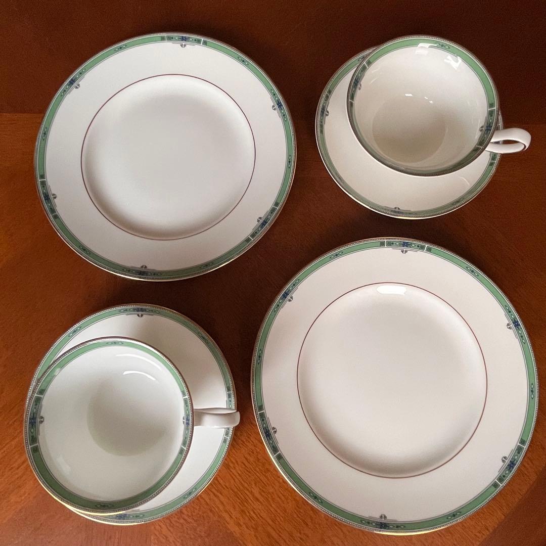 【黒壺美品】ウェッジウッド★JADE★トリオ　ペア