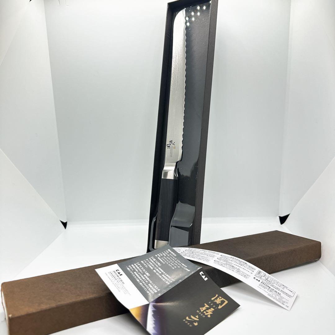 【新品未使用】貝印KAI パン切り包丁 関孫六 ダマスカス 240mm 日本製