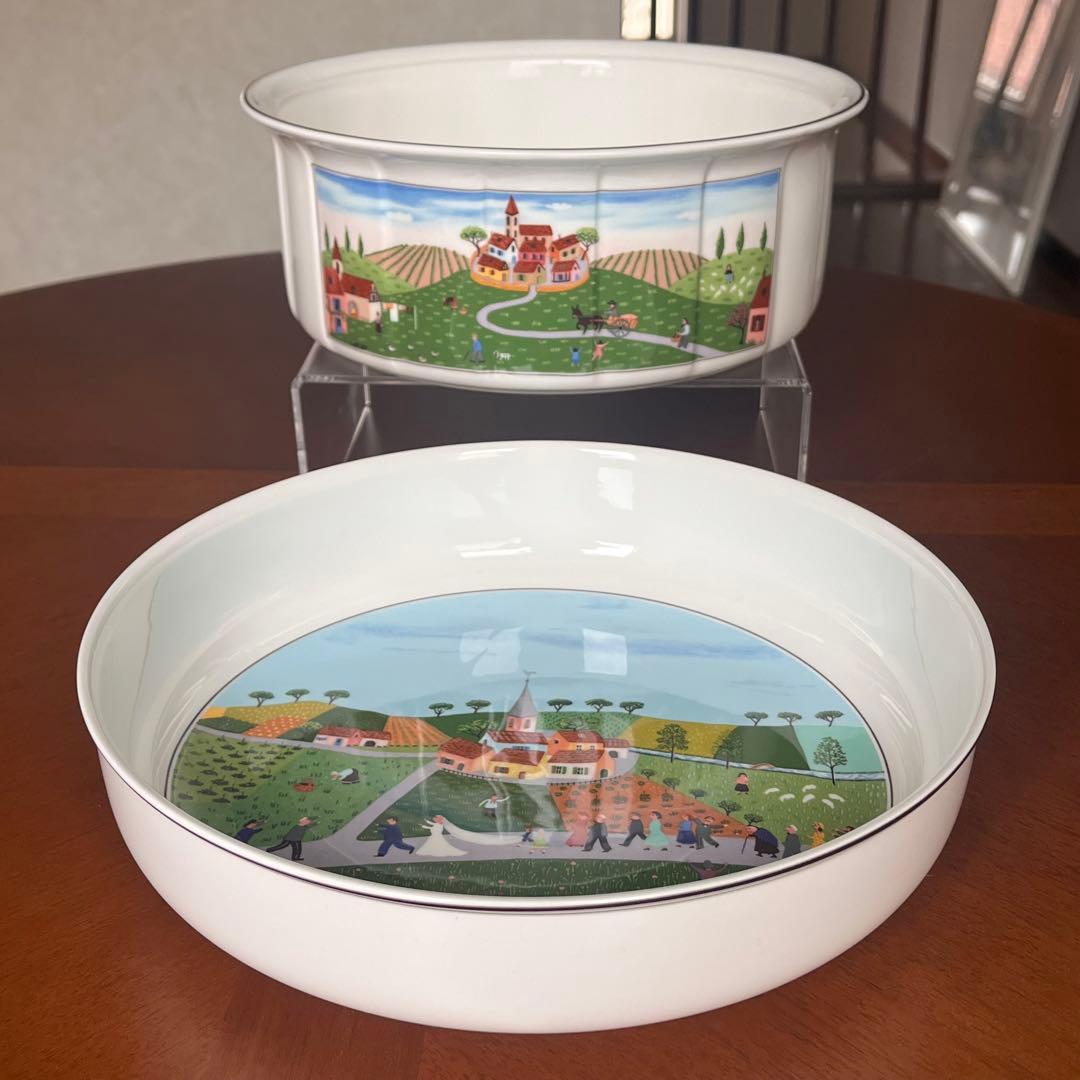 【レア美品】ビレロイ＆ボッホ★ナイーフ★ラージココット、ボウル