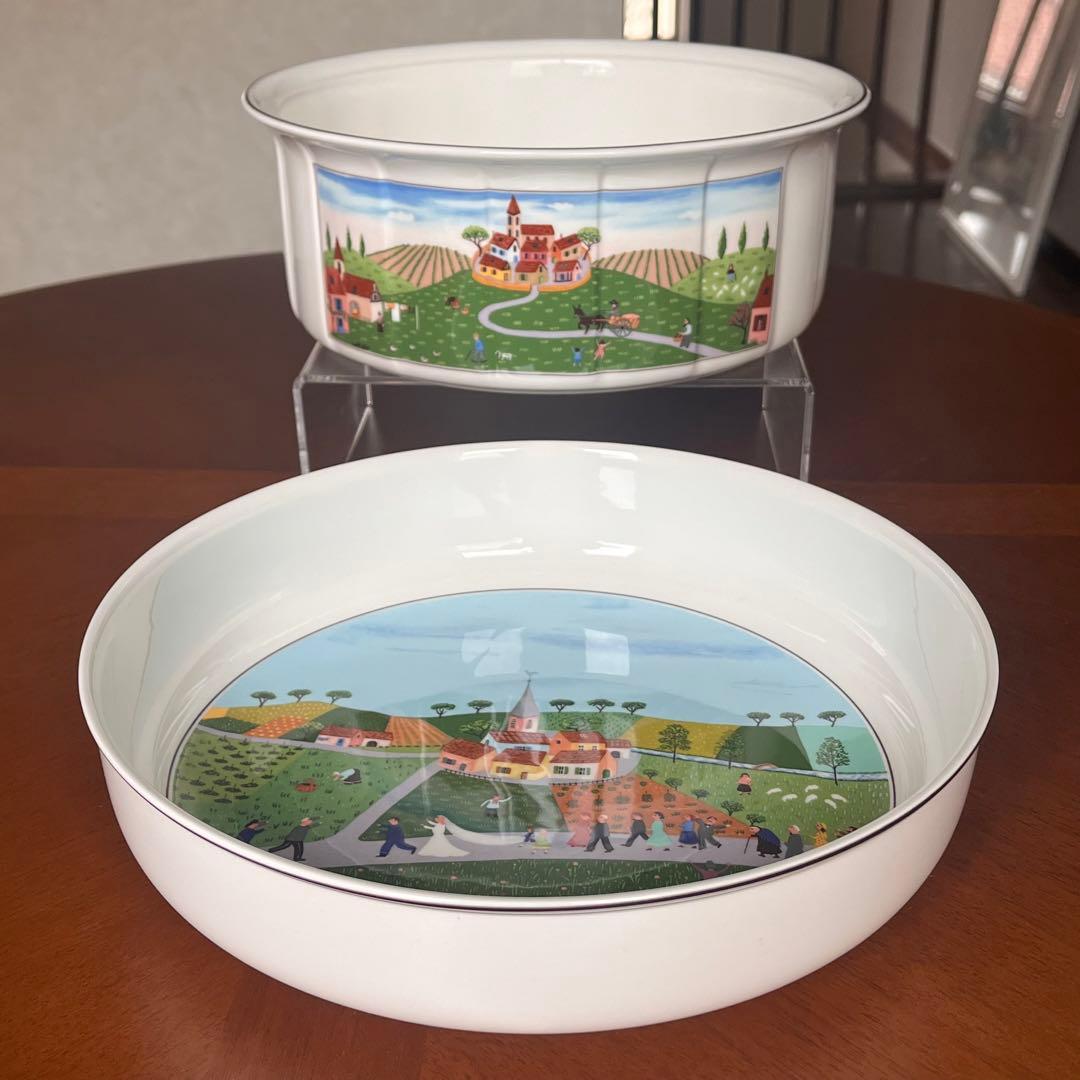 【レア美品】ビレロイ＆ボッホ★ナイーフ★ラージココット、ボウル