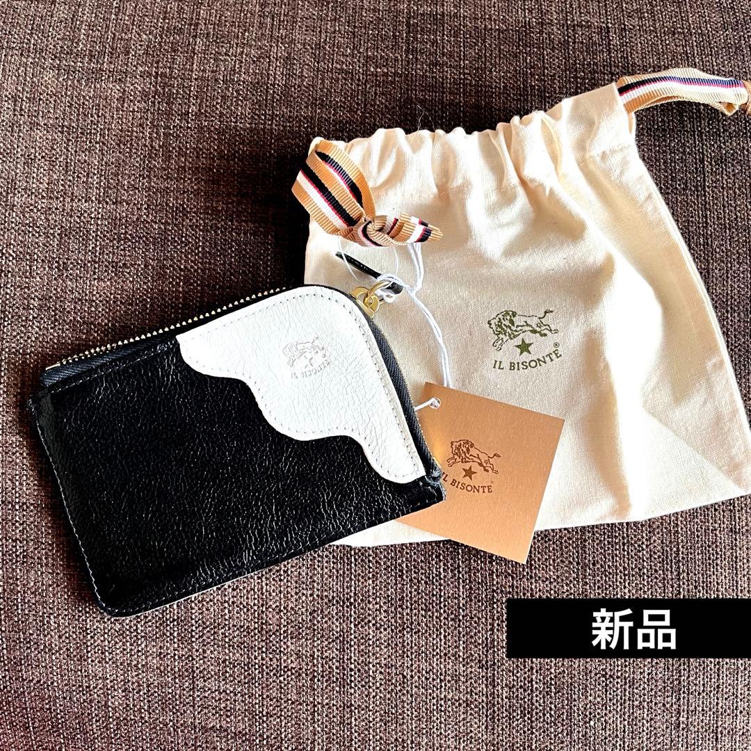 イルビゾンテ　シティウエスタン　ミニ財布　L字　ケース　パッチワーク　黒