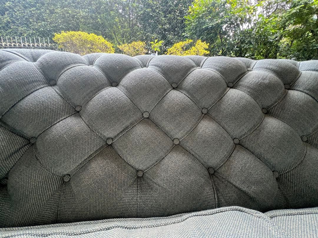 コ*イ様 フレンチグレー ボタンタッセル コーナーソファ