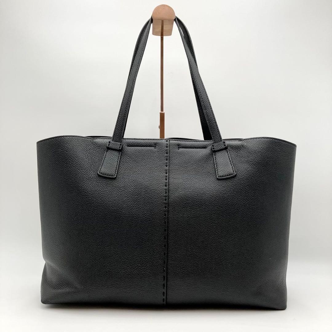 Ken✨ TORY BURCH マックグロー トートバッグ レザー 黒