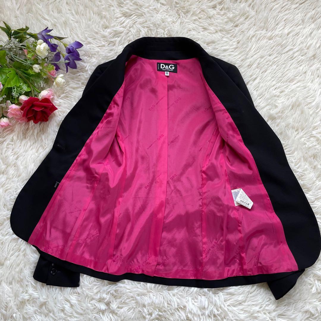 D&G DOLCE & GABBANA ブラックさシングル1Bパンツスーツ