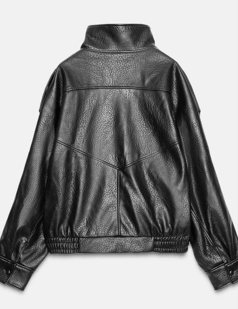 クリスマスセール！新品タグ付き ZARAブラックレザージャケット M 完売品