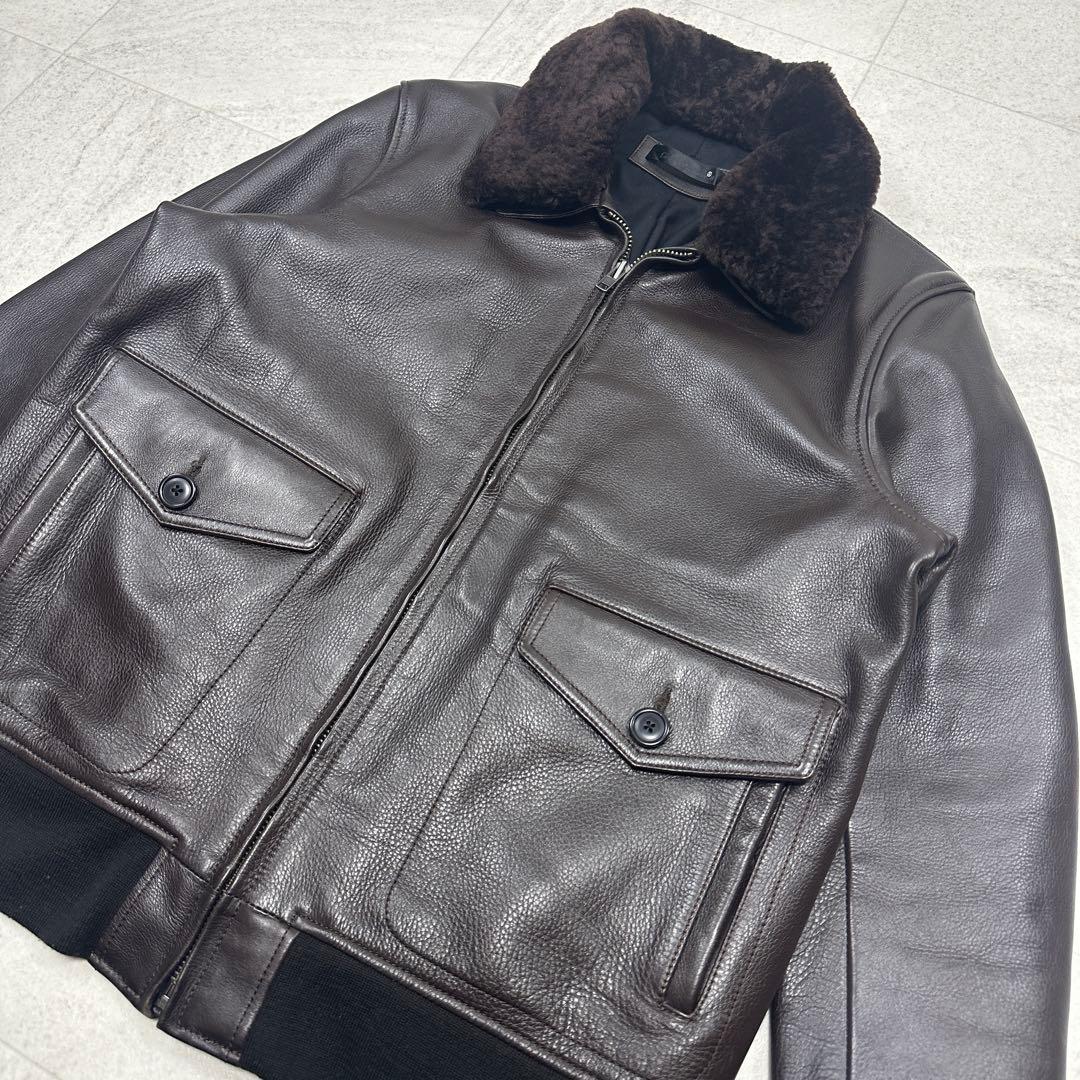 3L【Liugoo Leathers】A2 G1 牛革 フライト ジャケット