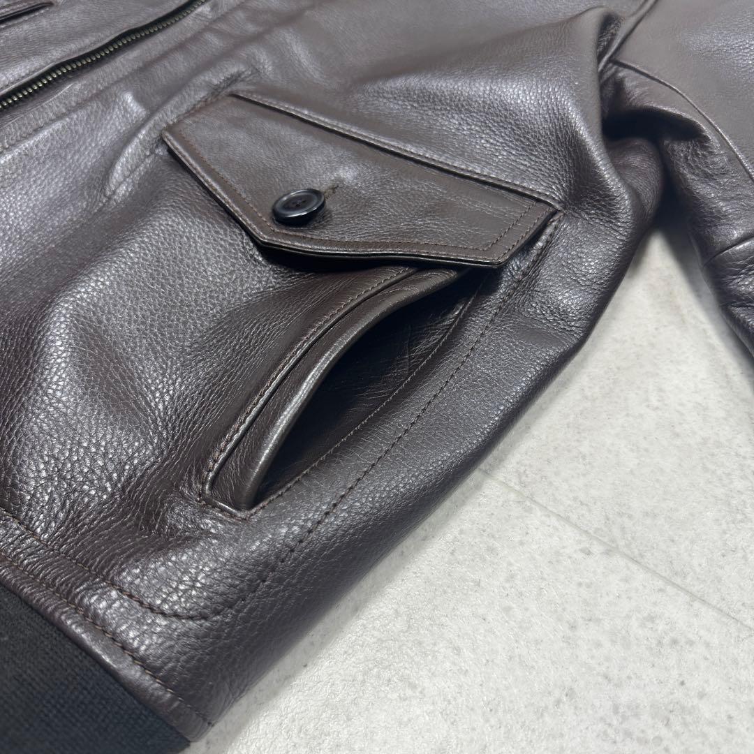 3L【Liugoo Leathers】A2 G1 牛革 フライト ジャケット