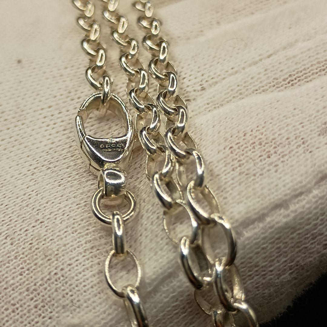 GUCCI 中太あずきチェーン 4mm幅 56cm SILVER925 男女兼用