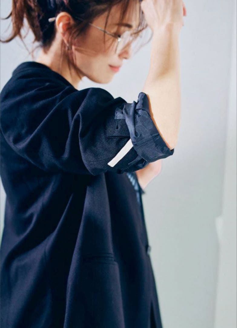 ノーカラージャケットとサイドラインパンツ40 セットアップ