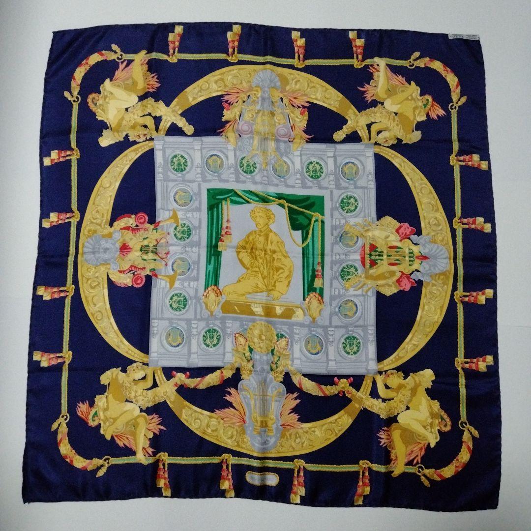 エルメス　スカーフ90 「シャルルガルニエへの賛辞」