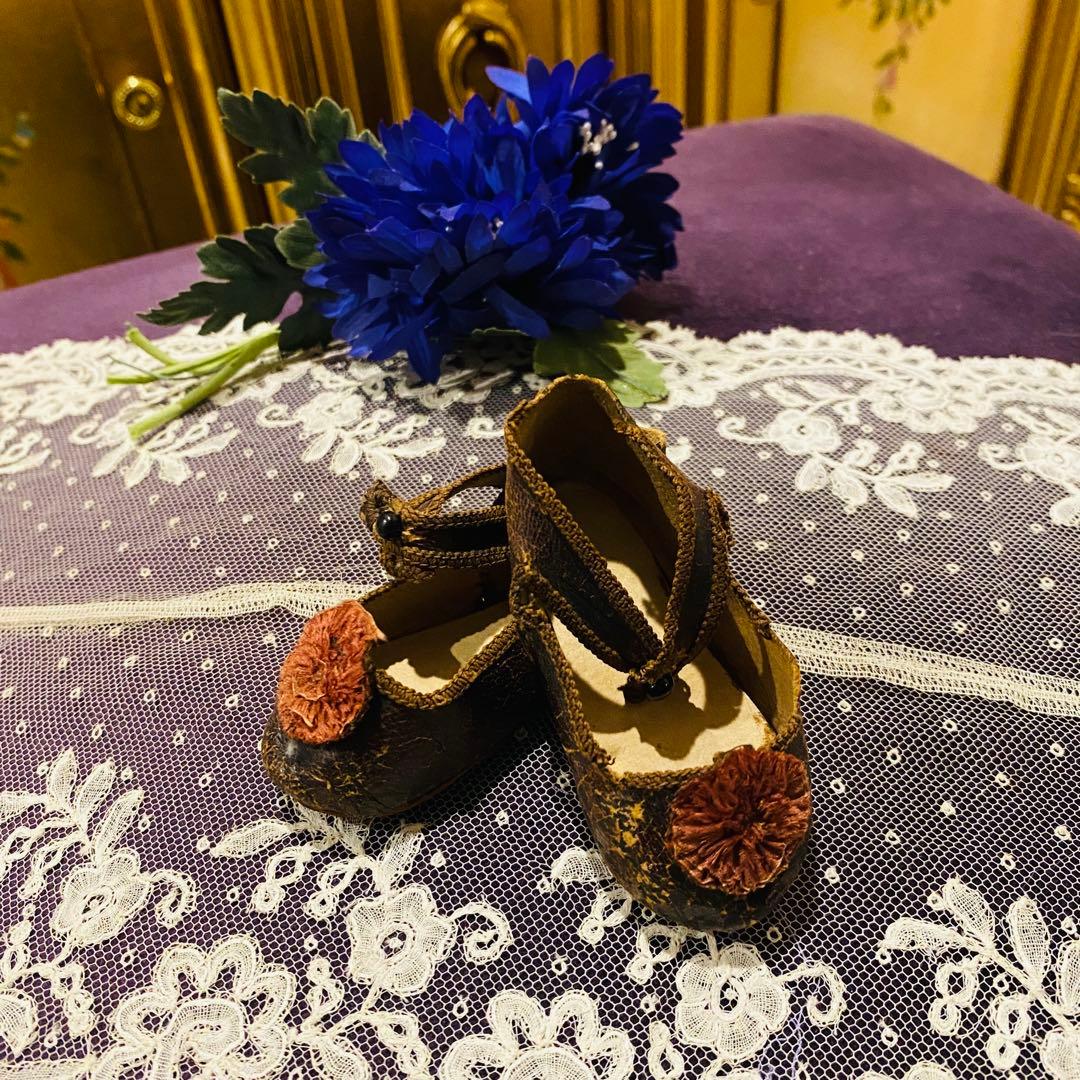 アンティークドールのシューズ　アンティーク