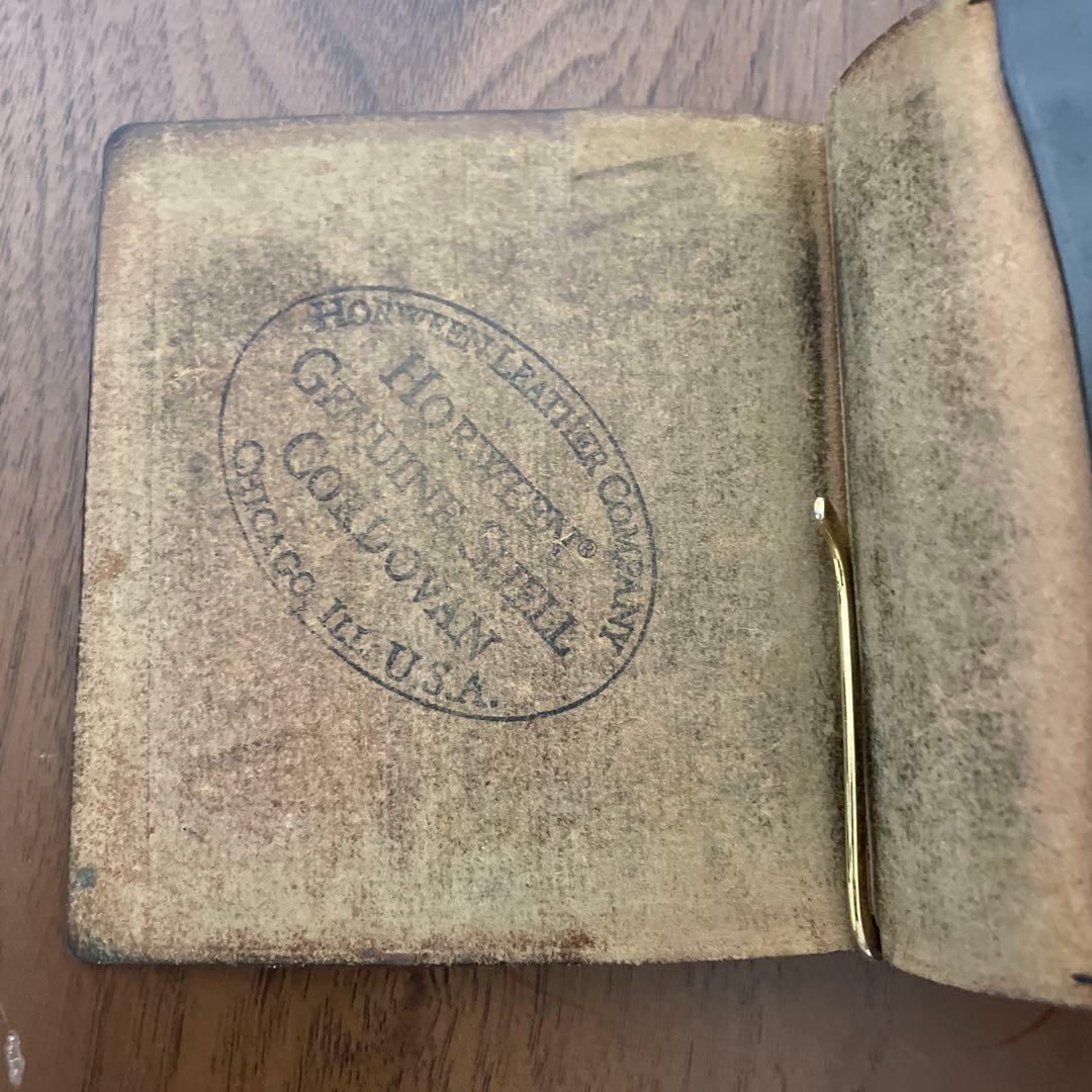 GANZO ブラックレザーマネークリップ