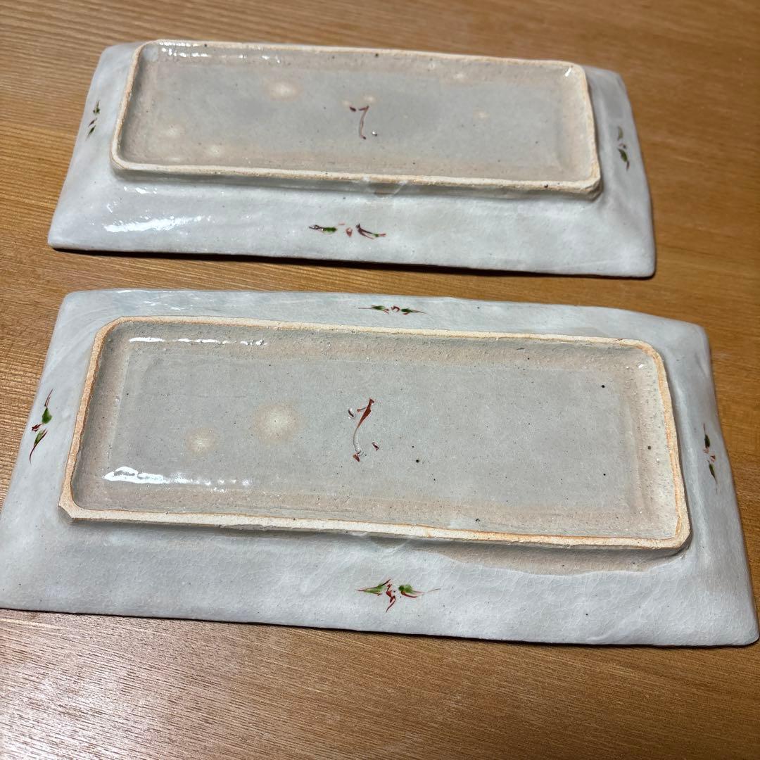 藤田佳三　鉄絵　皿2枚セット