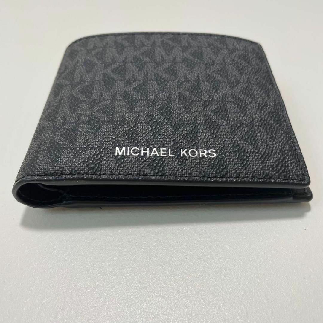 マイケルコース 折り財布 ウォレット 二つ折り ブラック レザー ラスト1個