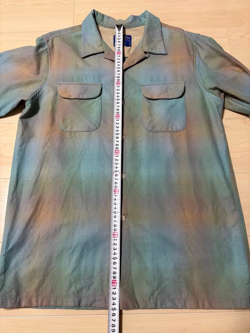 Pendleton ボードシャツ オンブレ 青 緑 シャツ