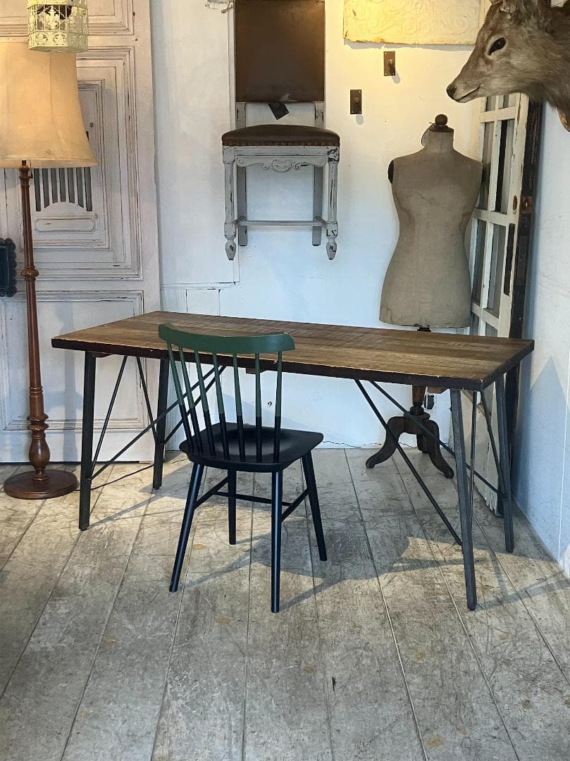 ジャーナルスタンダードファニチャー　シノン ダイニングテーブル　古材　アイアン